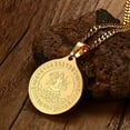 thumbnail image 4 of Collar de Acero Inoxidable Zulema Avalokitesvara Bodhisattva Colgante Cadena, 4 of 8