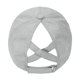 thumbnail image 4 of Gorra de béisbol con cola de caballo entrecruzada para mujer, gorra de béisbol ajustable con moño alto y desordenado, sombrero de protección UV de verano con ala grande (gris), 4 of 5