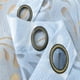 thumbnail image 4 of Elegante cortina de gasa con flores para ventana, panel de cortina de gasa de 39" Azul, 4 of 9