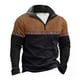 thumbnail image 1 of Blusa y camisa de manga larga con cuello vuelto para hombre, sudadera estilo western con estampado vintage y cremallera de un cuarto, jersey de manga larga con media cremallera y bolsillos, camisa de, 1 of 2