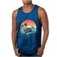 thumbnail image 1 of Tanques para Hombre para el Verano Solto Chaleco Impresión Deportivo Cuello Redondo, Casual, 1 of 4