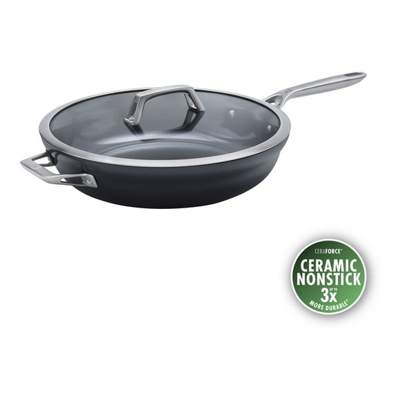 ZWILLING Motion Ceramic 33 cm Aluminum Deep Saute Pan With Lid