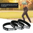 thumbnail image 4 of Pulsera de Black Lives Matter pulsera informal accesorios inspiradores pulseras de silicona inspiradoras para mujeres amigos niños y niñas ANGGREK Otros, 4 of 8