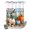 Teal Blue, Crimson Red, Fiery Orange, Sand Beige, variant on No Hook Shower Curtain, Fall Coastal Pumpkins Shower Curtains for Bathroom with See Through Top Window, Autumn Ocean Nautical Sea Waves Waterproof & Washable Bath Curtain Narrow 54"x78"