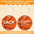 thumbnail image 4 of Etiquetas de equipaje Eyourlife Baloncesto PVC para maletas, 12 unidades, 4 of 6