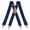 Navy blue, variant on Heavy-Duty Adjustable Men's Suspenders with Reinforced Metal Clips, Comfortable X-Back Elastic Braces for Work, Wedding, and Everyday Use 3.5X120cm