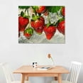 thumbnail image 3 of TIAOTIAOHOU - Fruits Canvas Wall Art - Strawberries in Water - Gallery Wrap Modern Home Art | Ready to Hang, 3 of 5