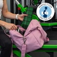 thumbnail image 5 of Green Black Checkerboard Checkered Pattern Hot Yoga Mat Towel Non Slip for Hot Yoga - Quick-Drying Yoga Mat Cover with 4 Corner Pockets with Travel Bag - Hot Yoga Towel Non Slip 74"x26", 5 of 6