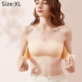 thumbnail image 2 of Sujetador de lencería sin tirantes con hebilla frontal para mujer, sujetador bandeau invisible antideslizante con realce - color piel Zhivalor CPB-SSW2065-4, 2 of 6