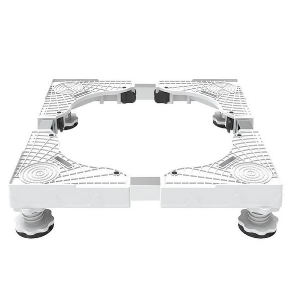 Base ajustable para lavadora y secadora, práctica y con reducción de ruido. Blanco