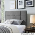 thumbnail image 4 of Noble House Abdullah Contemporary Upholstered Twin Headboard, Charcoal Gray, Black, 4 of 15