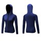 thumbnail image 3 of Chaquetas con capucha y cremallera completa para mujer Sudadera con capucha deportiva Bolsillos de manga larga raglán, 3 of 8
