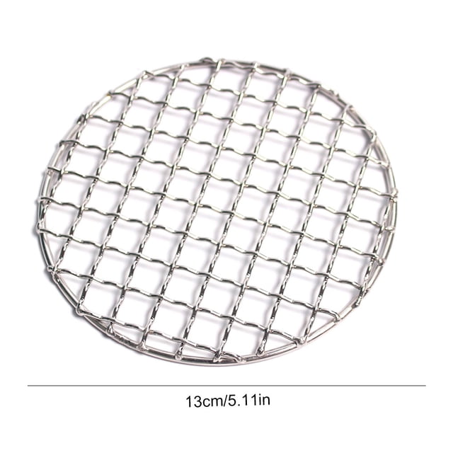 Grill Mesh Sturdy Outdoor Grilling Tool Accessories Cooking Meshes Convenient Simple Barbecuing Accessory Barbecue Net for Home Garden Park Round