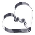 thumbnail image 3 of Heart Puzzle Shaped Cookie Biscuit Cutter Heart Tiny Baking Stainless Steel Metal Molds, 3 of 7
