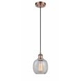 thumbnail image 1 of Innovations 516-1P-AC-G105-LED Belfast 1 Light Mini Pendant part of the Ballston Collection, Antique Copper, 1 of 1