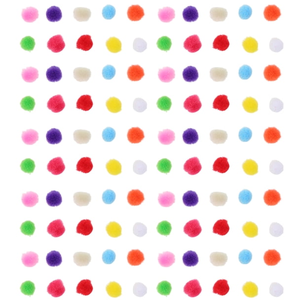 3 bolsas de mini pompones para manualidades: pompones de fieltro de 10 mm para decoración de fiestas, proyectos de arte y manualidades. Bolas esponjosas para proyectos.