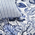 thumbnail image 4 of Lush Decor Floral Cotton Quilt Set, Full/Queen, Blue, 4 of 7