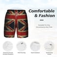 thumbnail image 3 of Mens Union Jack Flag Swimming Trunks with Compression Liner Beach Quick Dry Swim Shorts, 3 of 6