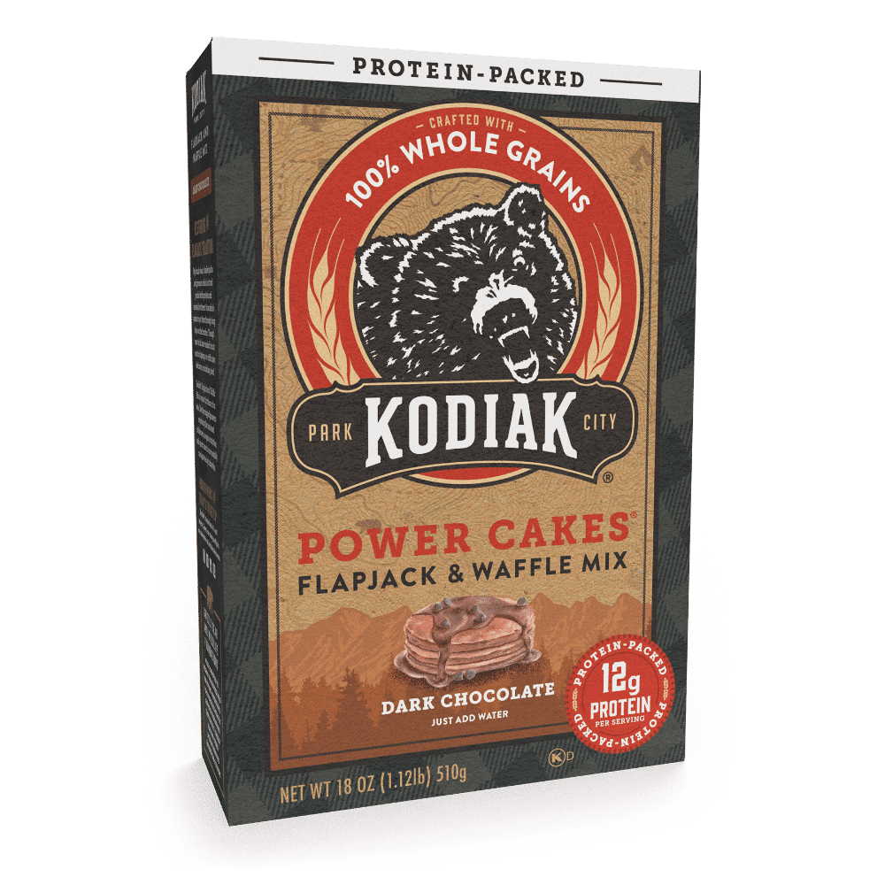 Kodiak Power Cakes Dark Chocolate Pancake & Waffle Mix 18 oz - Pack of 3