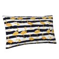 Easygdp Gold Flamingo Envelope Closure Pillowcase 20x36in, Queen