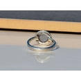 thumbnail image 3 of Heaven Crafts White Moonstone Ring 925 Sterling Silver Round Gemstone Ring For Women, 3 of 4