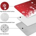 thumbnail image 5 of Red Christmas Snowflake Pattern Bathroom Rugs Sets 3 Piece,Toilet Cover Set,Absorbent Non Slip Bathroom Mats Sets with U-Shaped Contour Rug Toilet Rug Set, 5 of 5