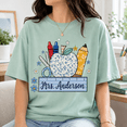thumbnail image 5 of Back To School Shirt, Personalized Teacher Name Shirt, Custom Apple Pencil Classroom Tee, Teacher Appreciation Gift, First Day Of School, 5 of 10