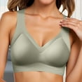 thumbnail image 2 of Women's Thin Seamless Vest Soft Support Large Chest Small Half Fixed Cup Breathable Bra, 2 of 2