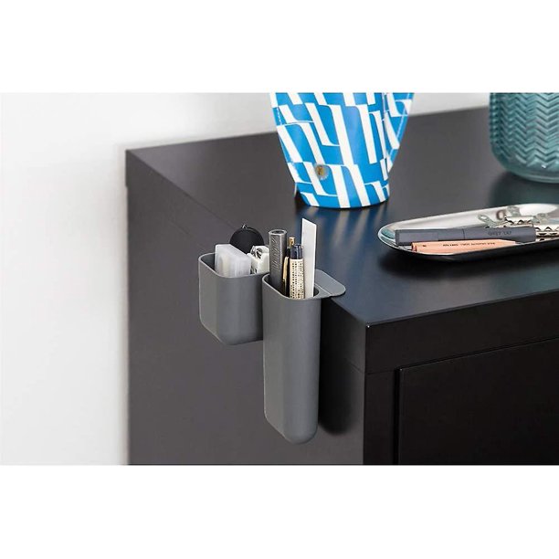 Portalápices creativos para pantalla, organizadores de accesorios de escritorio, bolsas de almacenamiento para escritorio de oficina para debajo de la pantalla del Monitor de la computadora, gris, 2 uds. XianweiShao 8390612071614
