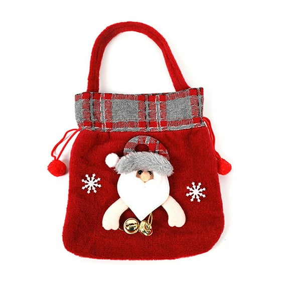 TINYSOME Drawstring Christmas Bags Cute Xmas Gift Bags Christmas Wrapping Bags Xmas Goodie Bags Pouch Bags Sa-ck Stocking