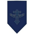 thumbnail image 1 of Guerriers Croix Strass Bandana Bleu Marine Grand, 1 of 1