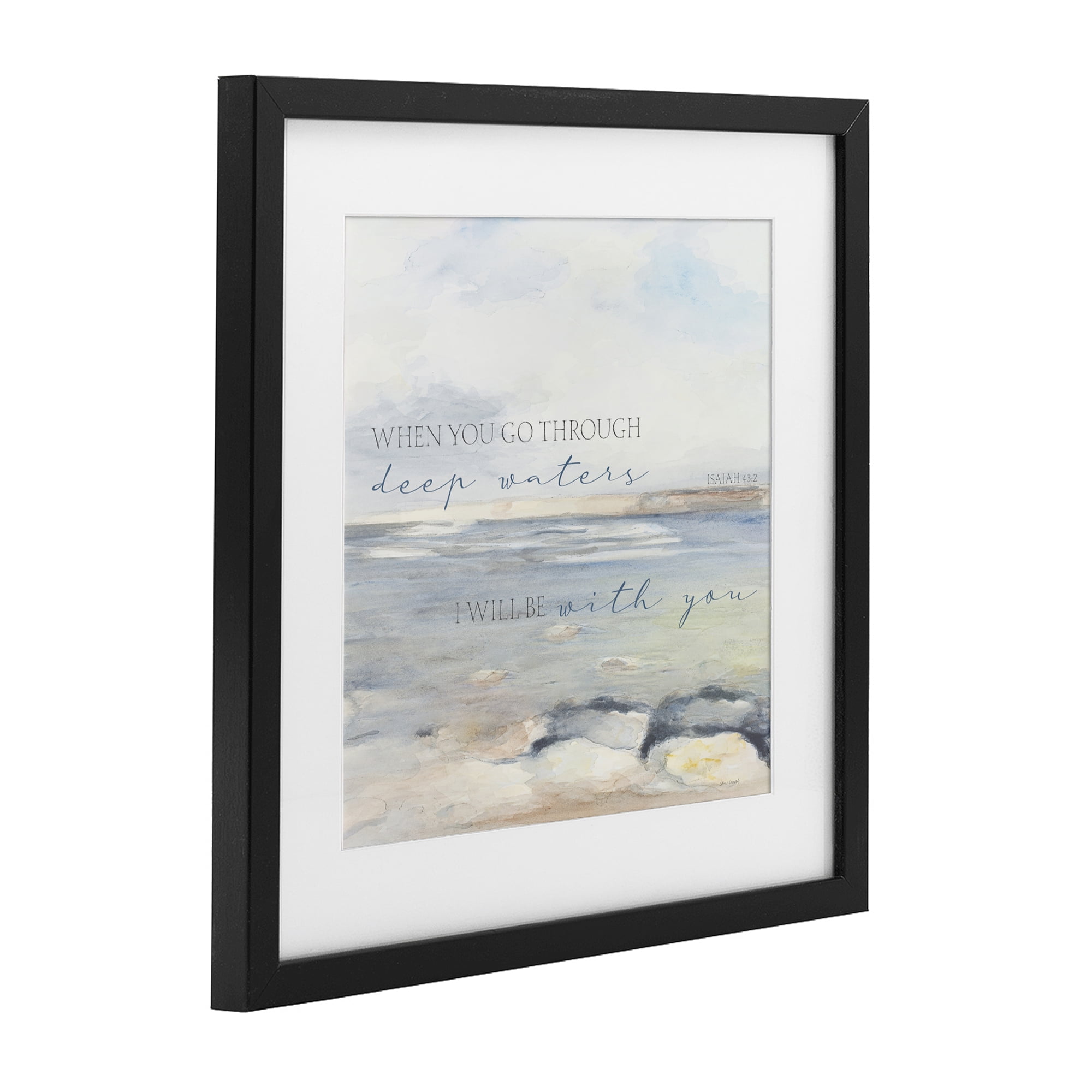 Stupell Industries Deep Waters with You Black Framed Print Under Glass, design by Lanie Loreth