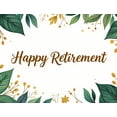 thumbnail image 4 of Happy Retirement Backdrop Banner Party Supplies Decorations Golden Celebration Balloons Background Photography Props Event Decor Scenery, 4 of 4