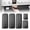 Black, variant on Clearance Under $5.74! 1SET Appliance Handle Covers, 5-Piece Adjustable Sleeves for Refrigerator & Microwave, PU, for Kitchen Protection, (37x14cm, Light Brown)