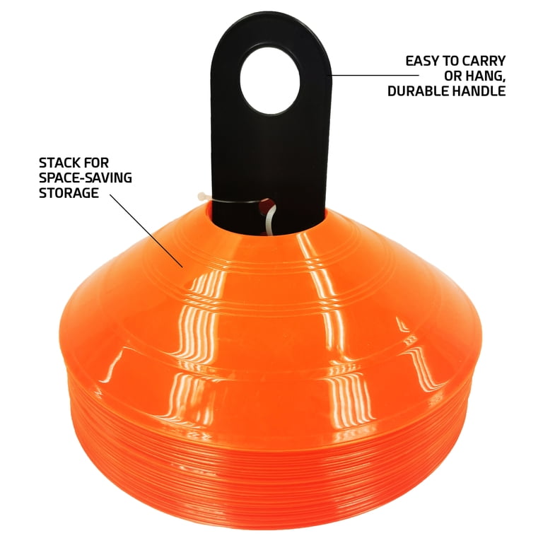 Training Cones Set 50 Pack Orange Low-Profile photo 2