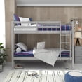 thumbnail image 5 of HH2Home Essentials Campbell Wood Twin over Twin Bunk Bed, Gray, 5 of 13