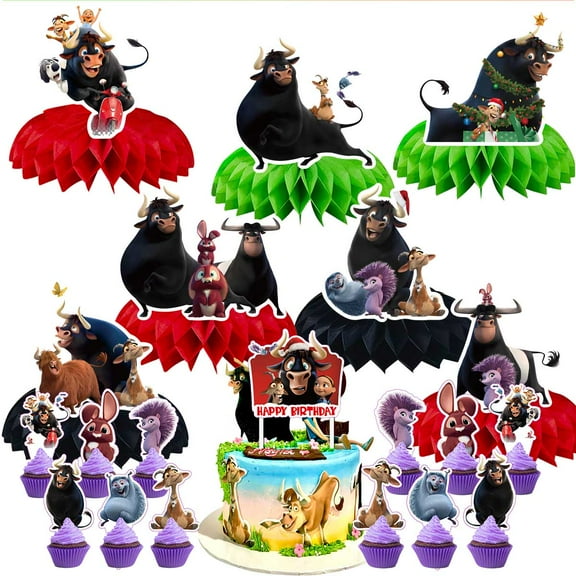 Ferdinand Party Decor Supplies Honeycomb Centerpieces Table Toppers Cake Toppers Decorations for Birthday