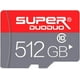 thumbnail image 1 of 512GB MicroSDXC, tarjeta de memoria rápida U3 A2 V30, incluye adaptador SD, ideal para 4K y Full HD, 1 of 6