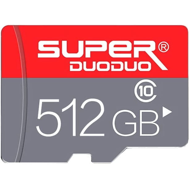 512GB MicroSDXC, tarjeta de memoria rápida U3 A2 V30, incluye adaptador SD, ideal para 4K y Full HD