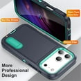 thumbnail image 3 of for iPhone 17 Pro Max Case, iPhone 17 Pro Max Phone Case with Built in Kickstand, Shockproof/Dustproof/Drop Proof Heavy Duty Military-Grade Rugged Protective Cover for iPhone 17 Pro Max,Light Green, 3 of 8