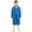 Blue, variant on LLYWEY Toddler Boys Girls Fleece Robe - Kids Long Sleeve Wrap V-Neck Bathrobes with Belt - Unisex Solid Midi Length Bath Robe Pockets Age 3-12 Years, Blue 6-8T