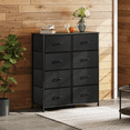 thumbnail image 6 of GALAXHERO 8 Drawer Fabric Dresser for Bedroom, Storage Bins Chest of Drawer for Closet, Living Room, Hallway, Charcoal Black, 6 of 8
