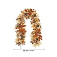 thumbnail image 3 of Fufafayo Holiday Thanksgiving Maple Leaf Vines, Artificial Autumn Fall Foliage Garland Hanging Decoration for Mantel, Fireplace, Doorway, Window or Wall, Seasonal Home Decor, 3 of 7