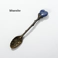 thumbnail image 2 of Coffee Teaspoon Carved Hand Polished Easy to Clean Long Handle Comfortable Grip Stirring Retro Faux Crystal Ice Cream Spoon, 2 of 7