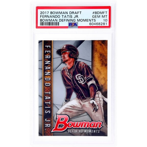 Graded 2017 Topps Bowman Draft Fernando Tatis Jr. #BDMFT Bowman Defining Moments Rookie RC Baseball Card PSA 10 Gem Mint