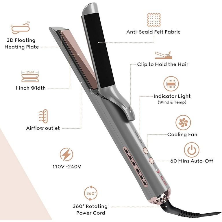Felt covered curling iron 2025