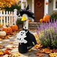 thumbnail image 5 of Fall Halloween Decoration for Home Indoor Outdoor Clearance Under $5.00!Halloween Porch Gander Outfit Set Pumpkin Attire Witch Hat Yard Gander Clothes Festive Garden Porch Decor Accessories, 5 of 6
