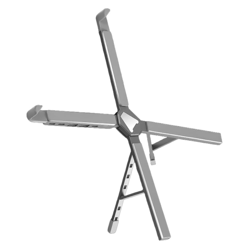 Foldable Laptop Holder With USB TypeC PD100W Adapter Heat Dissipation Aluminum Desktop Stand for Tablets and Notebook