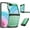 Green, variant on KOMI Compatible with Samsung Galaxy Z Flip 5 5G 2023 Phone Case Heavy Duty Slim Rubber Protective Hard PC Anti-Slip Hybrid Shockproof ZFlip5 Z5 Flip5 5Z Cover for Cell Accessories Women Men Blue