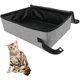 thumbnail image 4 of Caja de arena para gatos 600D plegable e impermeable con tapa Caja plegable impermeable con tapa en tela Oxford Camping en casa al aire libre m, 4 of 4